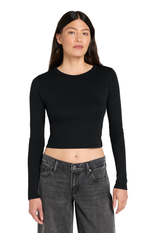Camiseta de manga larga con microcanalé para mujer de Bella+Canvas (BC1501)