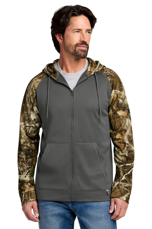 Sudadera con capucha y cremallera completa de bloques de color Russell Outdoors™ Realtree Performance (RU452)