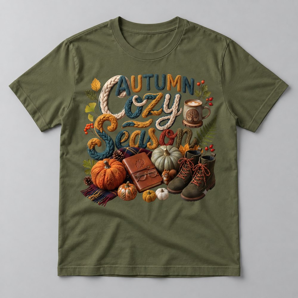 Autumn Cozy Season Knit Fall Tee