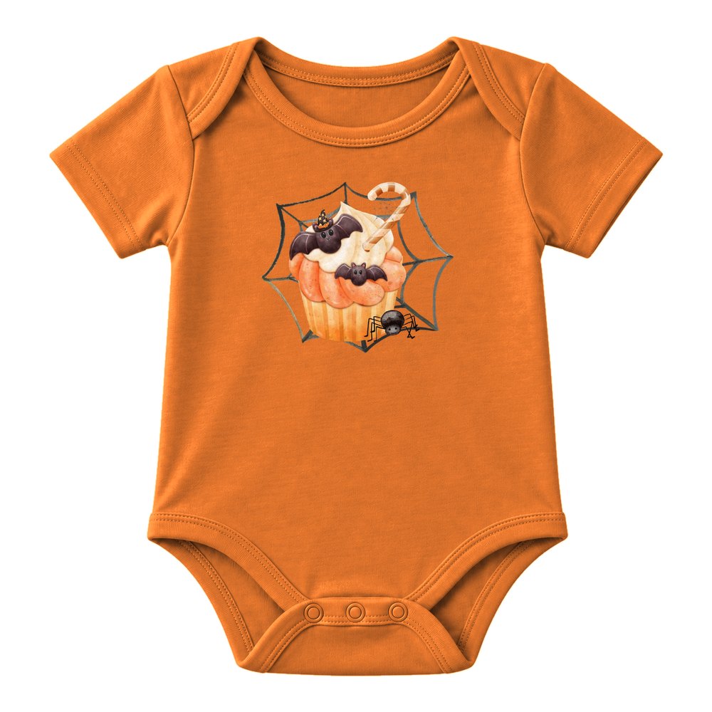 Bat Cupcake Web Halloween Tee