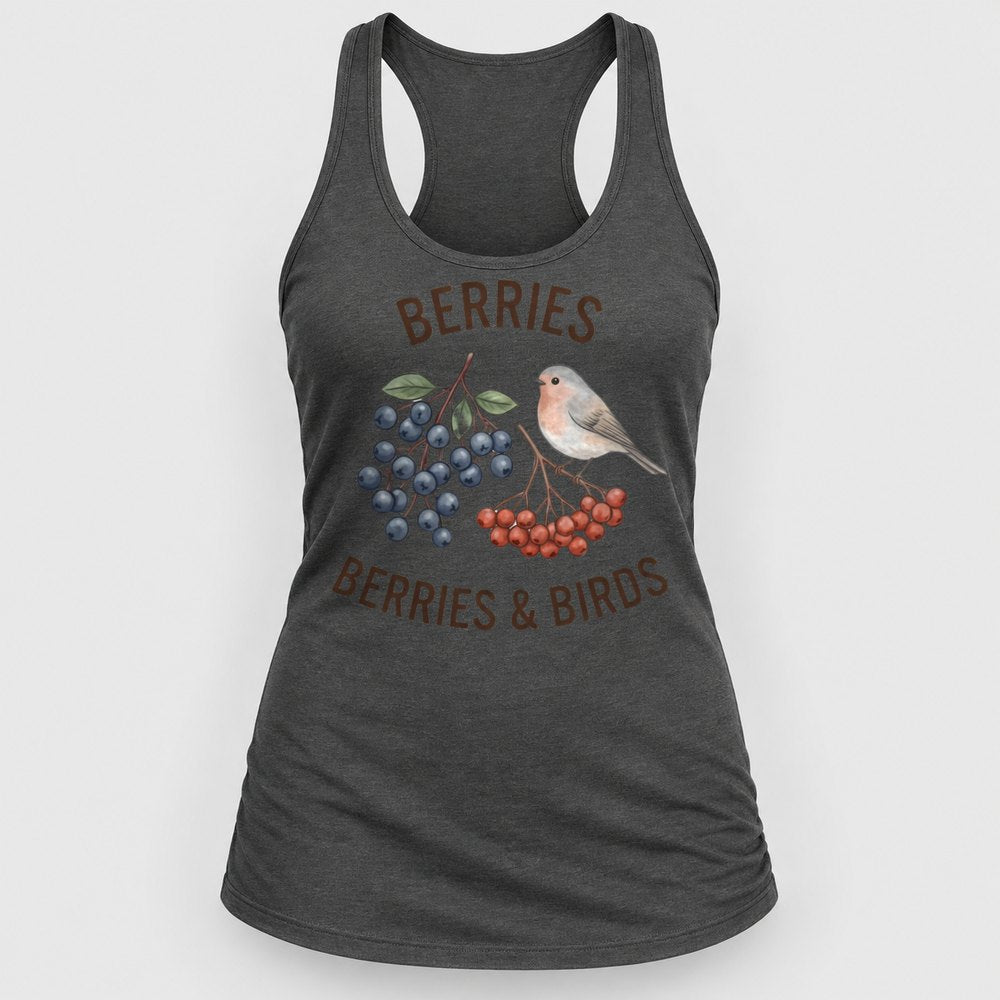 Berries & Birds Racerback Tank