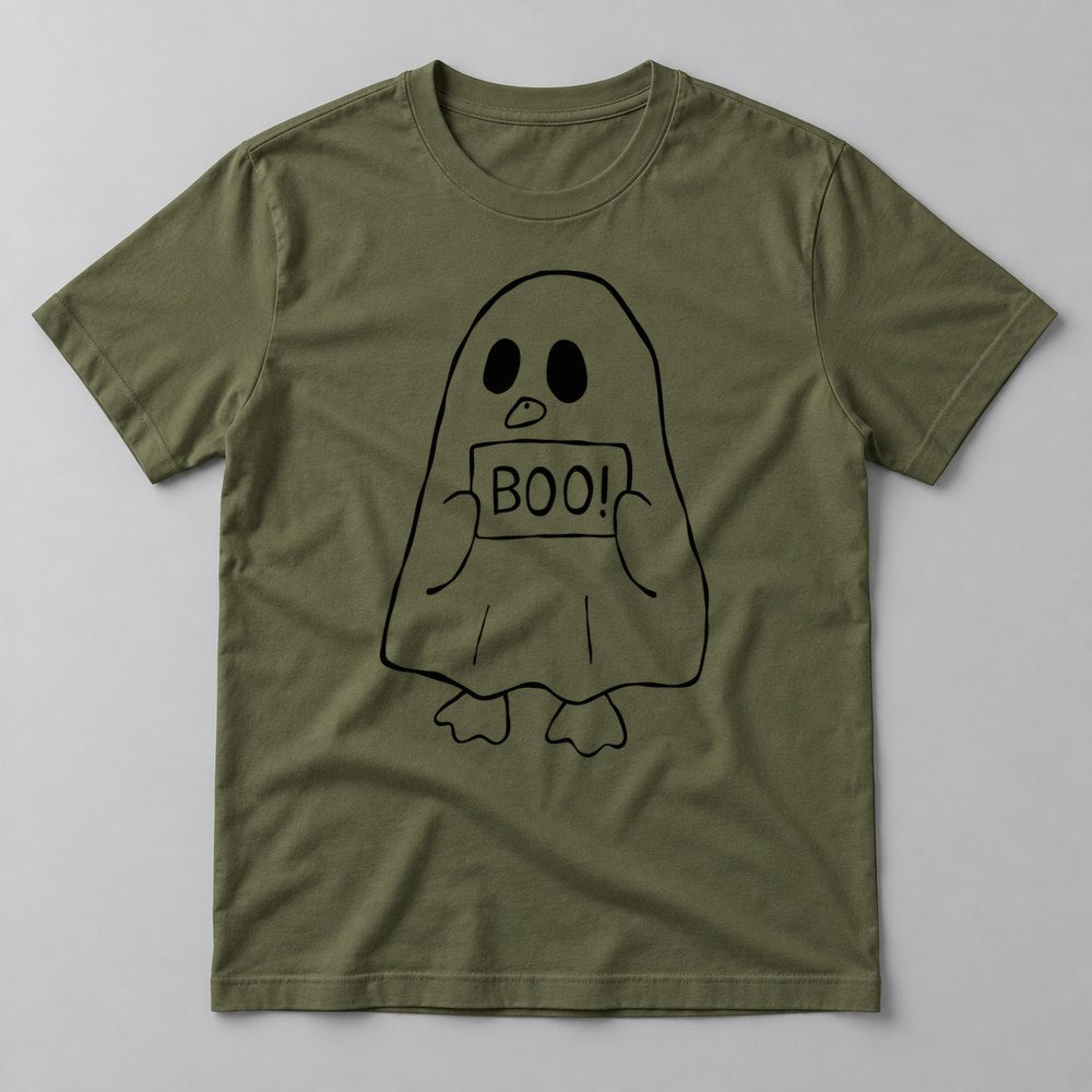 Boo Sign Ghost Halloween Tee