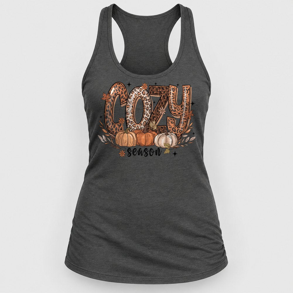 Cozy Season Leopard Racerback Tank