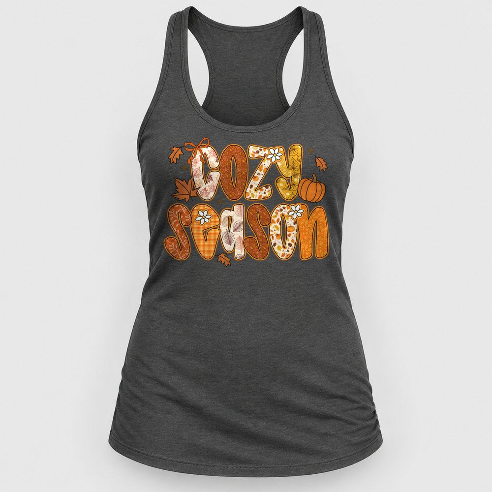 Cozy Season Orange Racerback Tank