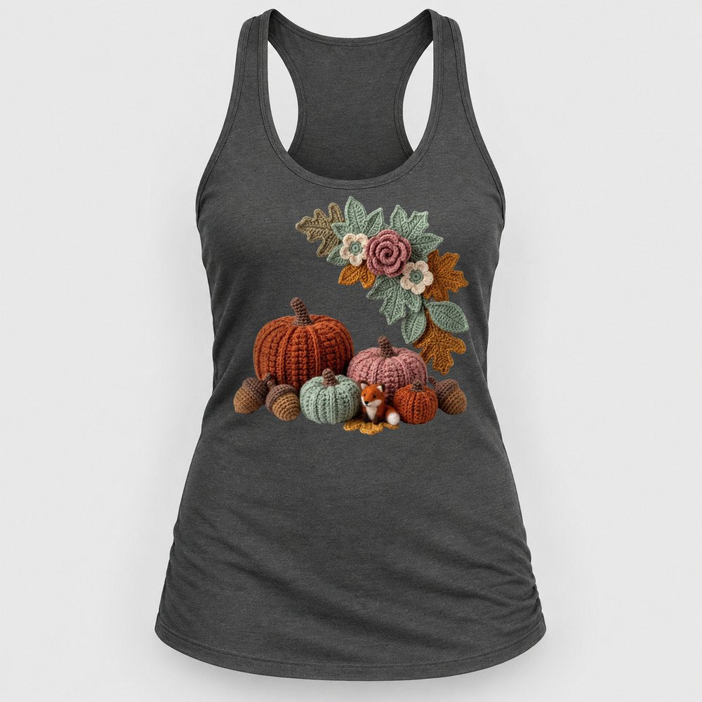 Crochet Pumpkin Patch Racerback Tank