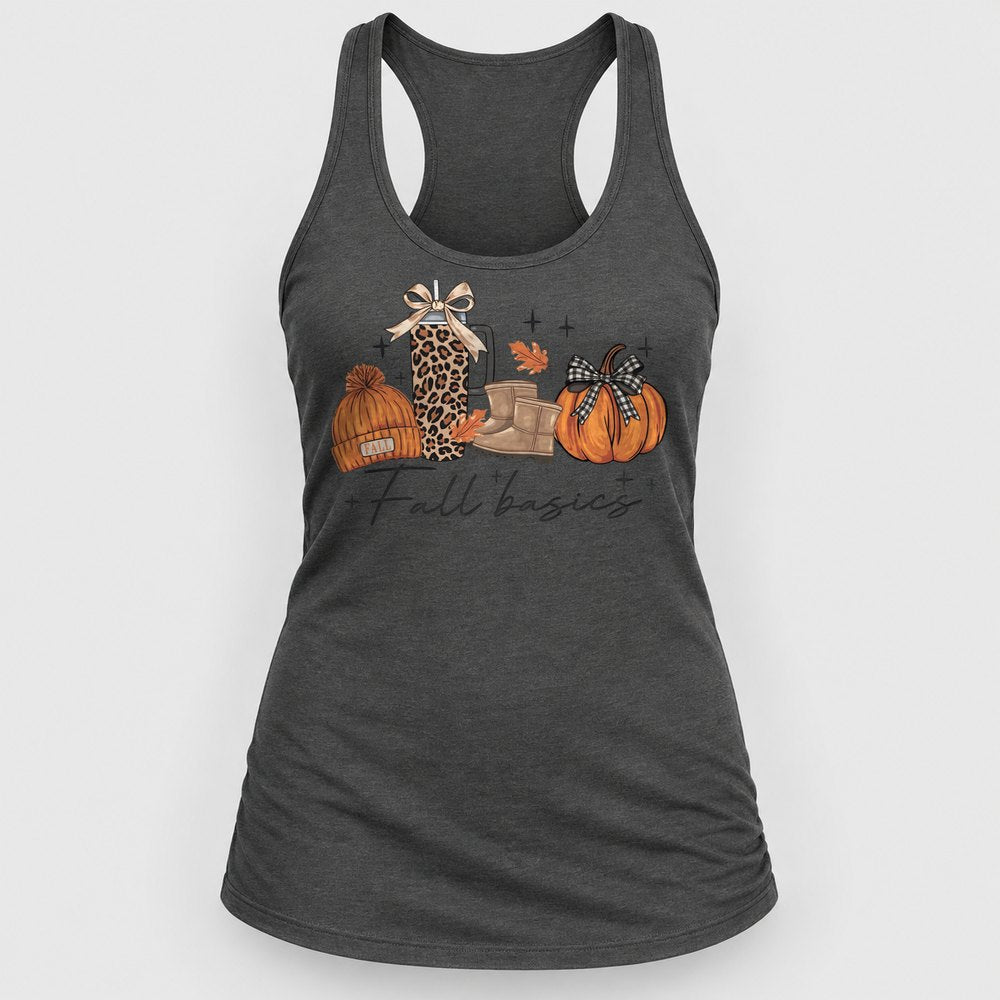 Fall Basics Leopard Tumbler Racerback Tank