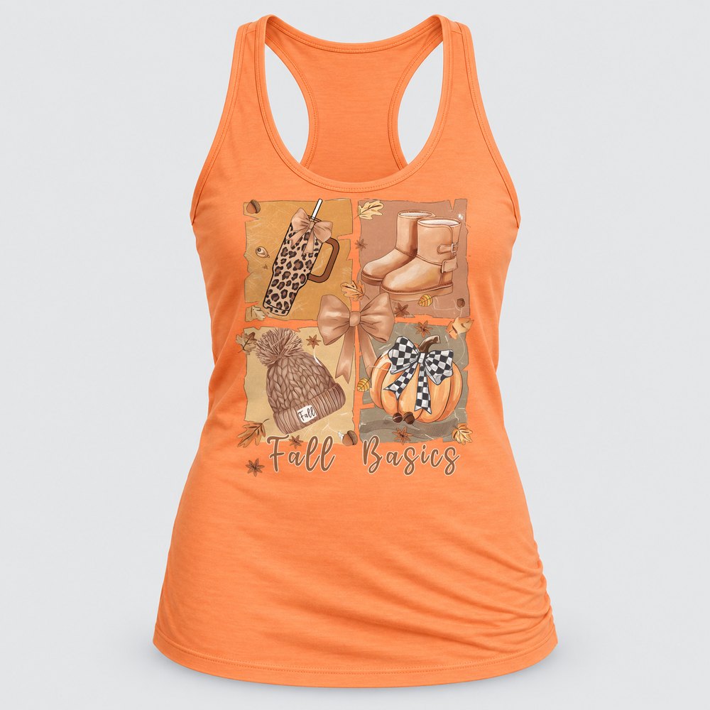 Fall Basics Patchwork Racerback Tank