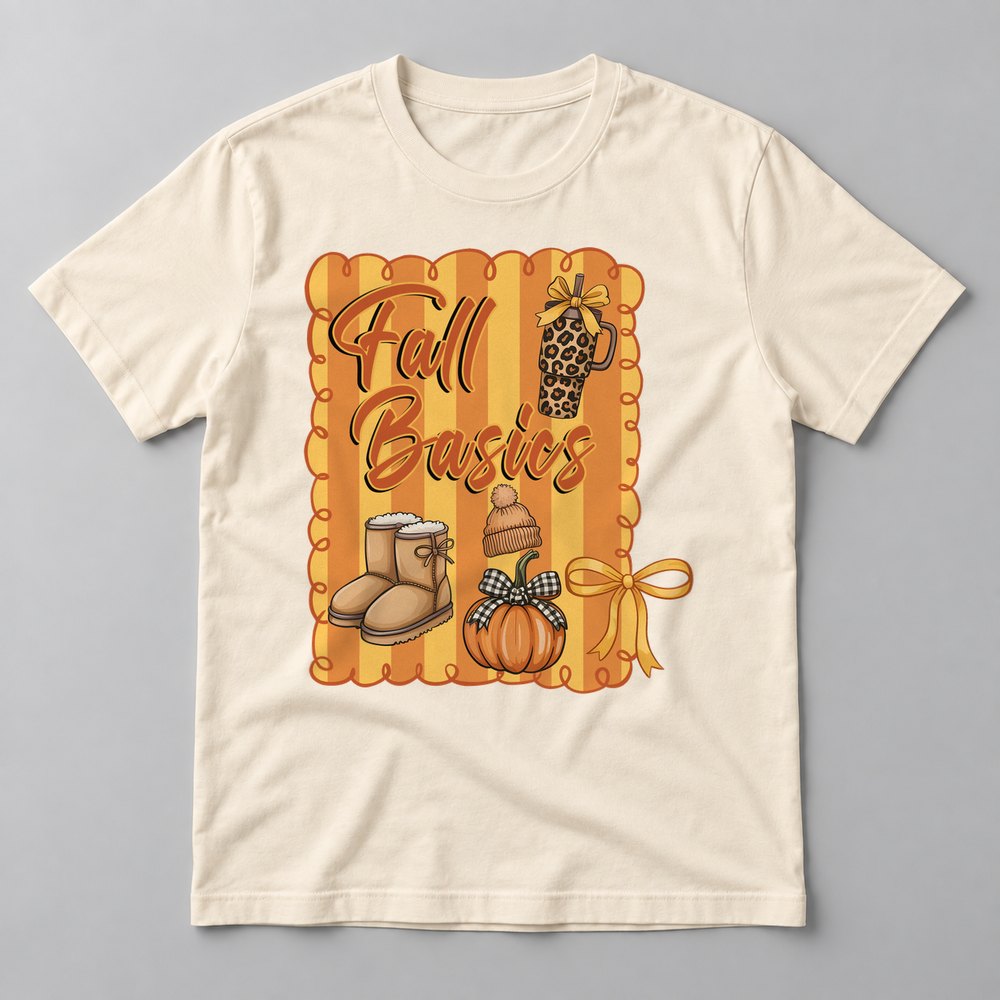 Fall Basics Stripes tee in Natural