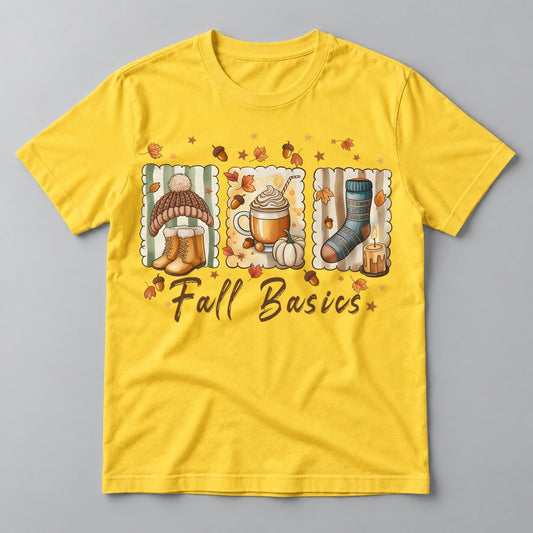 Fall Basics Trio tee in Yellow