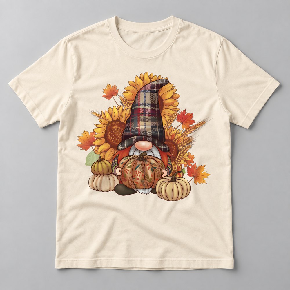 Fall Gnome tee in Natural