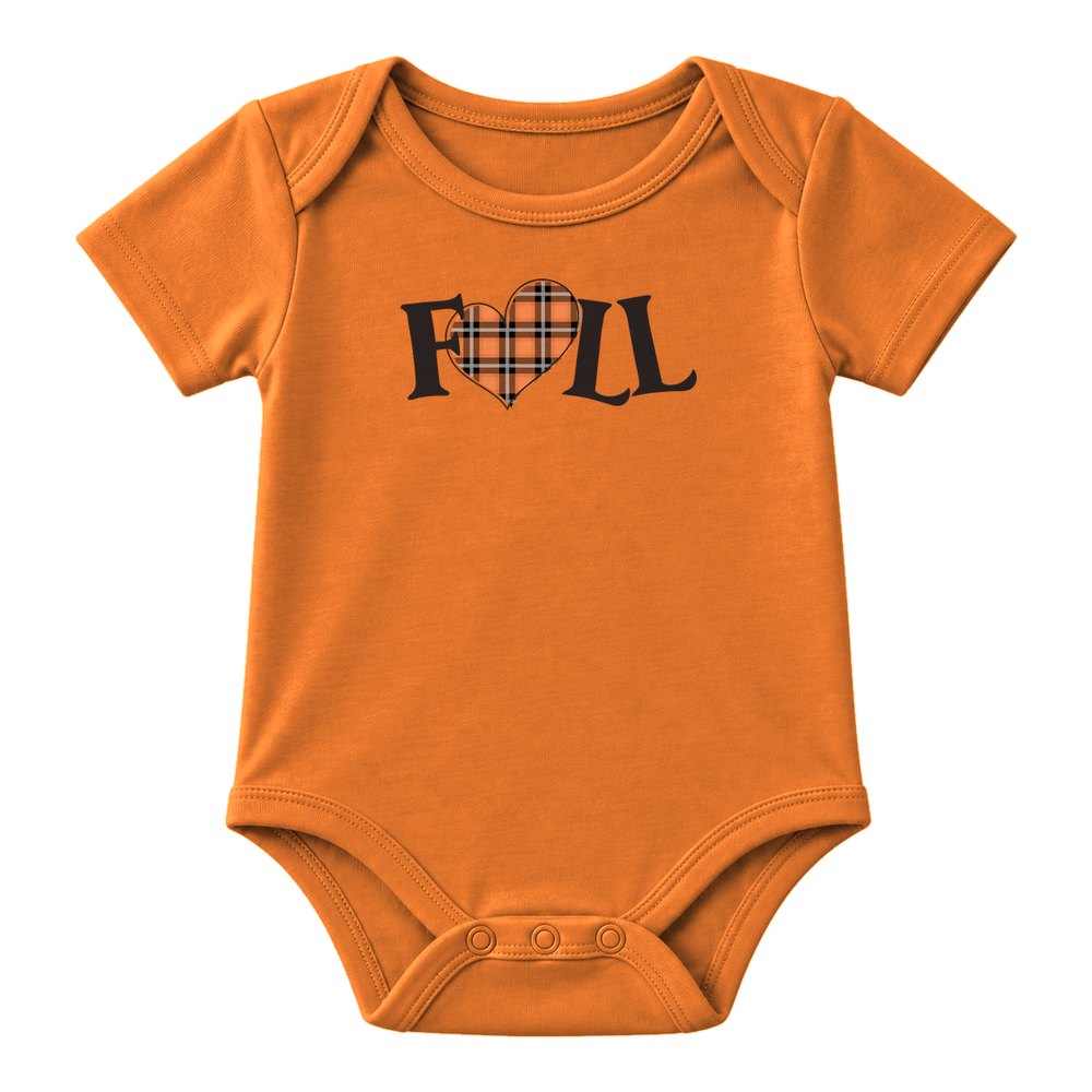 Fall Plaid Heart Fall Tee