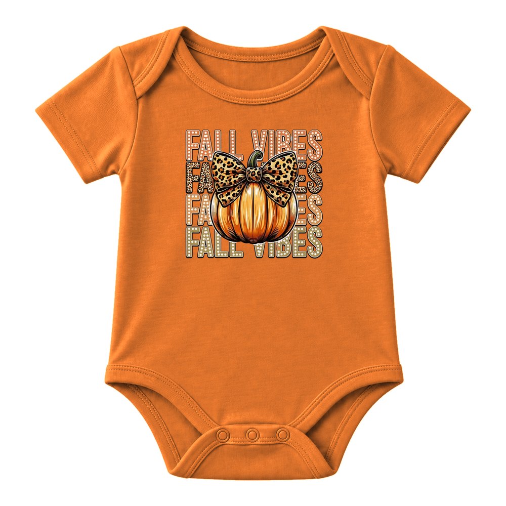 Fall Vibes Leopard Bow Fall Tee