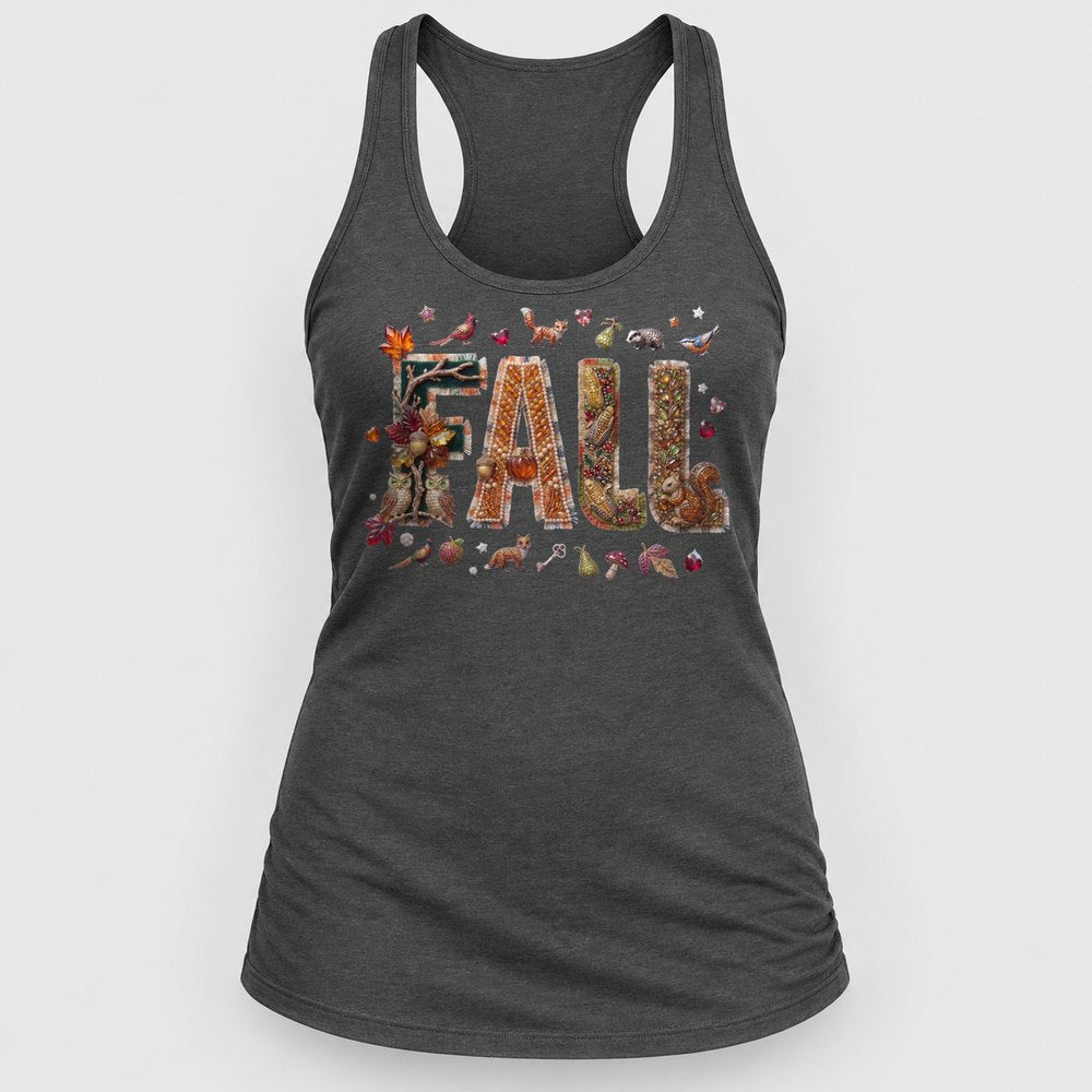 Fox & Owl Jewel Fall Racerback Tank