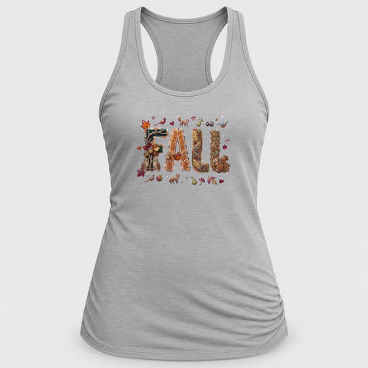 Fox & Owl Jewel Fall racerback tank in Silver