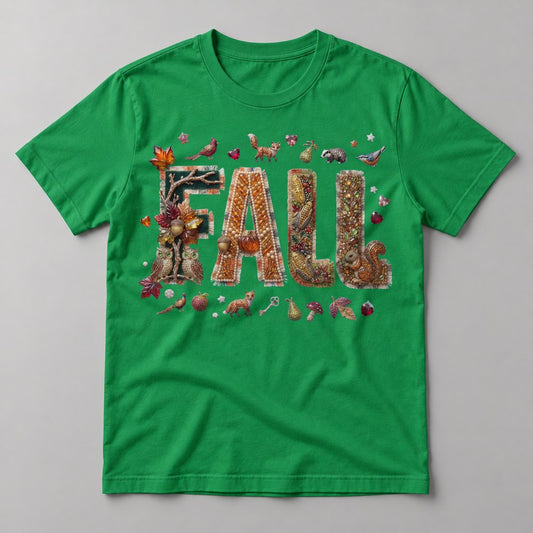 Fox & Owl Jewel Fall tee in Kelly Green
