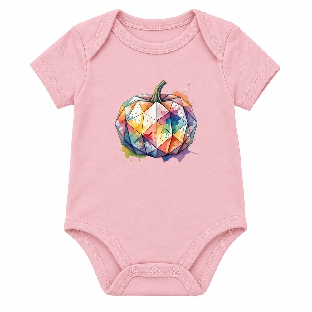 Geometric Watercolor Pumpkin Fall Tee