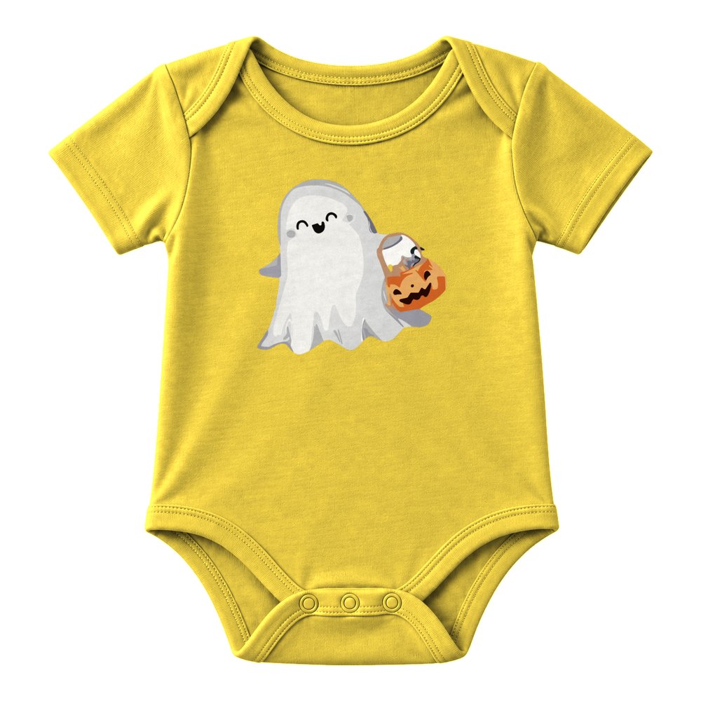 Ghost with Candy Bucket Halloween Tee