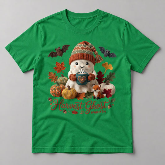 Harvest Ghost Warmth tee in Kelly Green