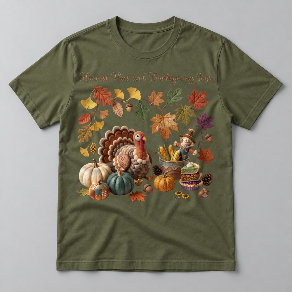 Harvest Hues Knit Thanksgiving Tee