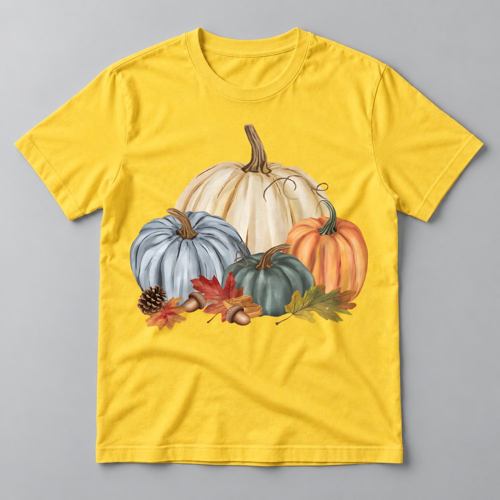 Heirloom Pumpkins tee in Yellow