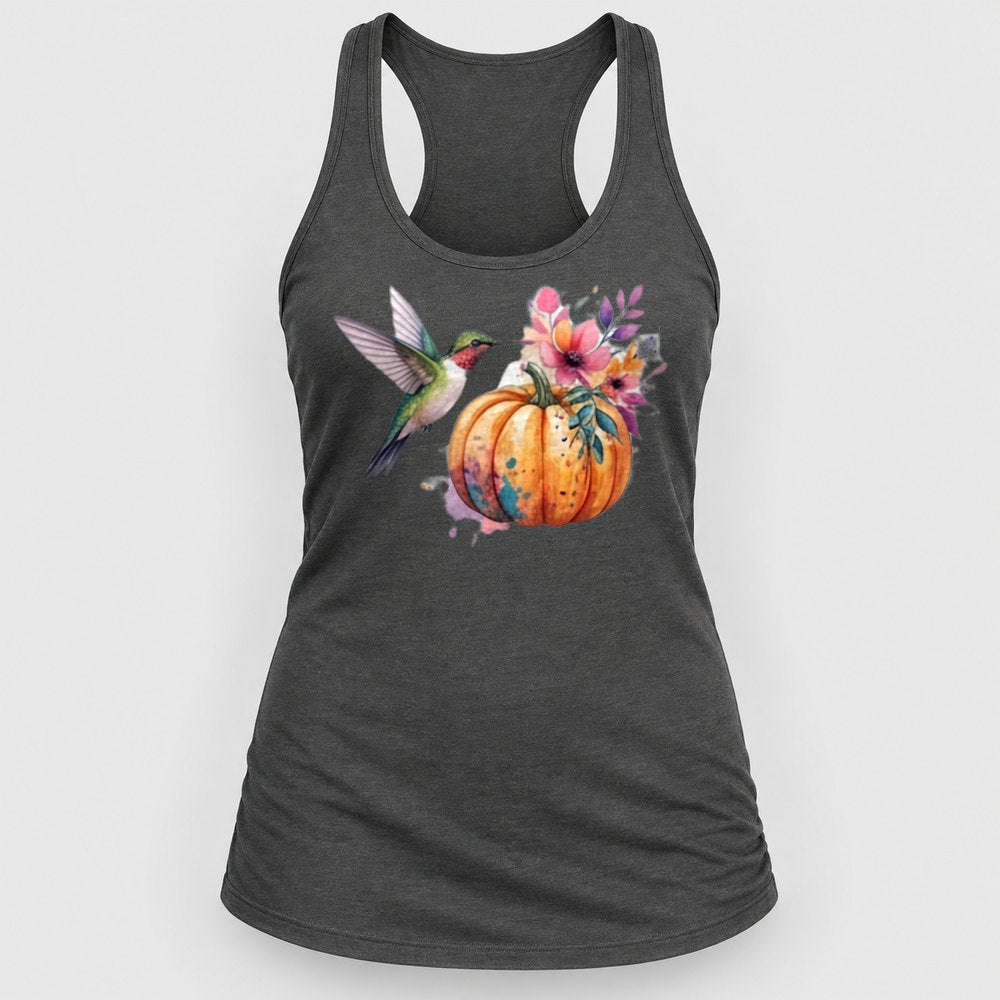 Hummingbird Pumpkin Racerback Tank