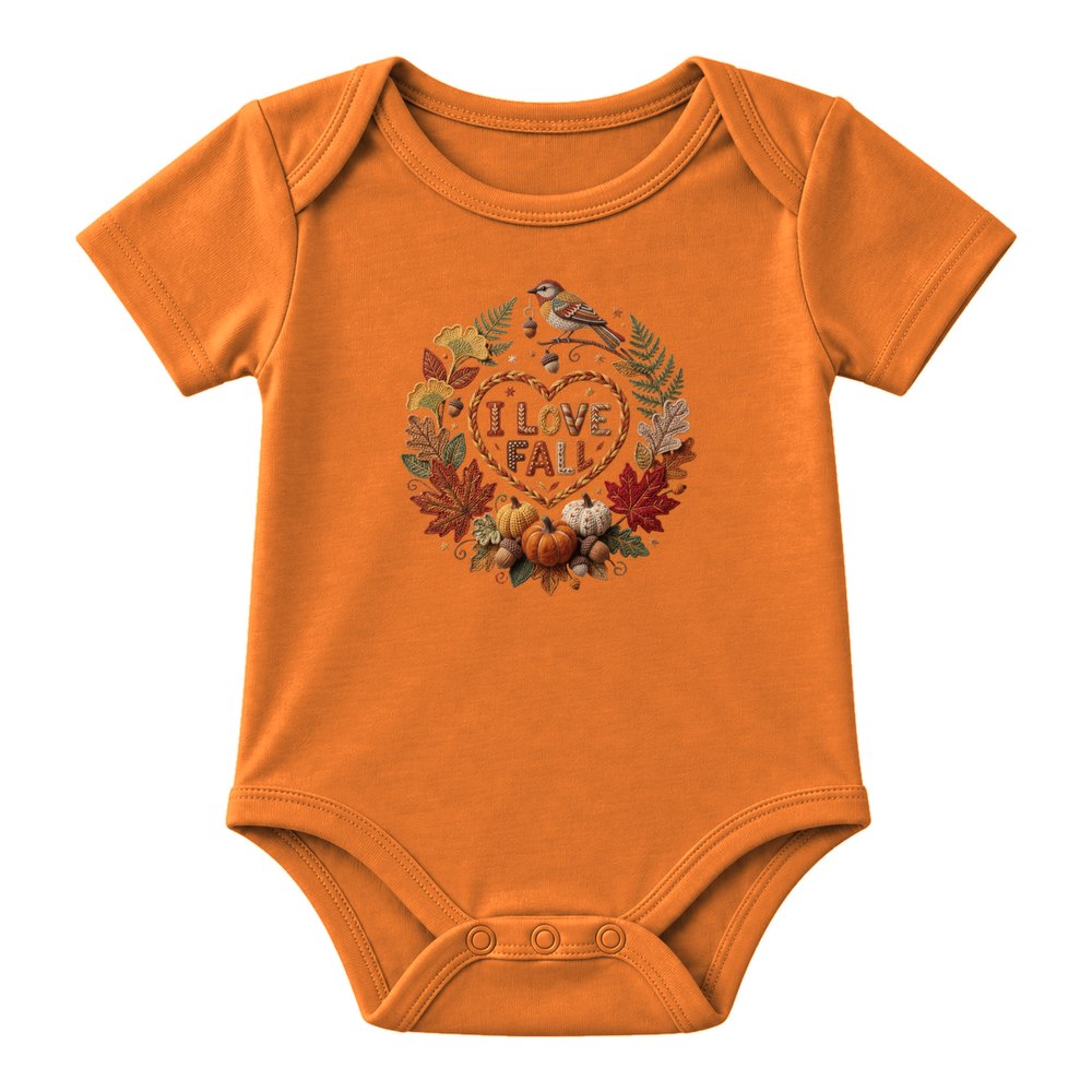 I Love Fall Heart Knit Fall Tee