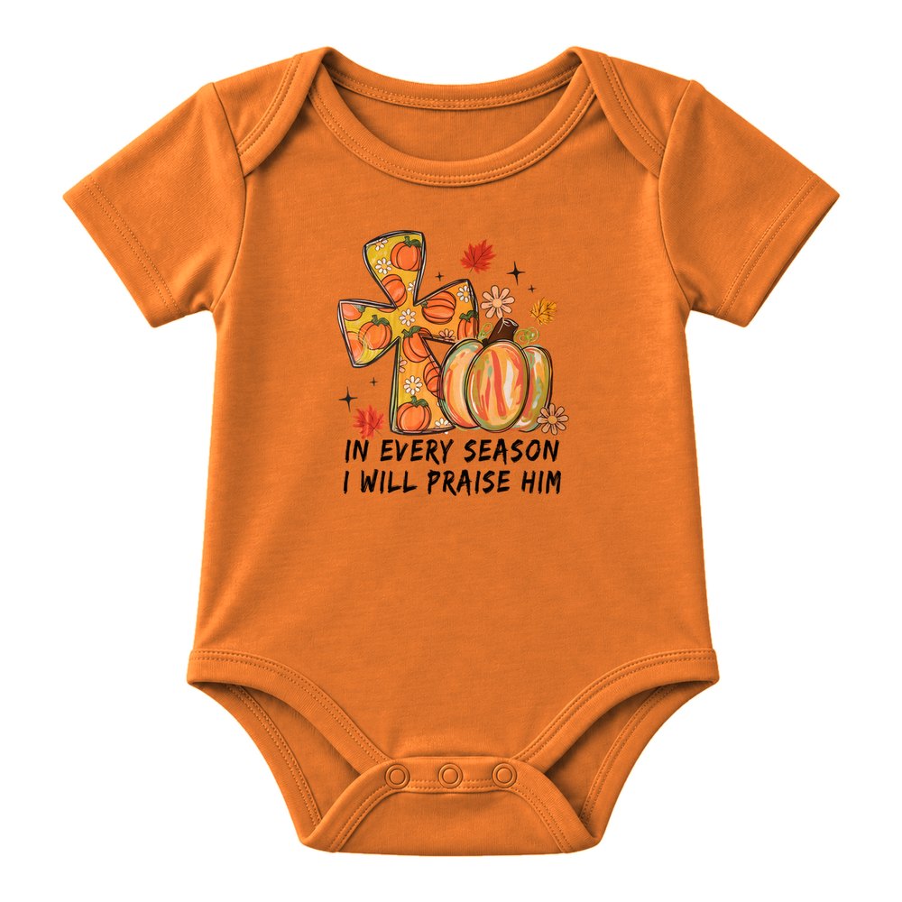 In Every Season I Will Praise Him Fall Tee