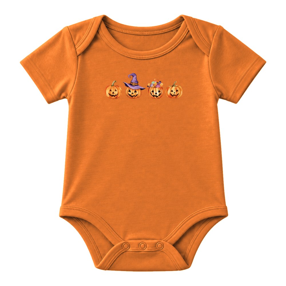 Jack-o-Lantern Row Halloween Tee