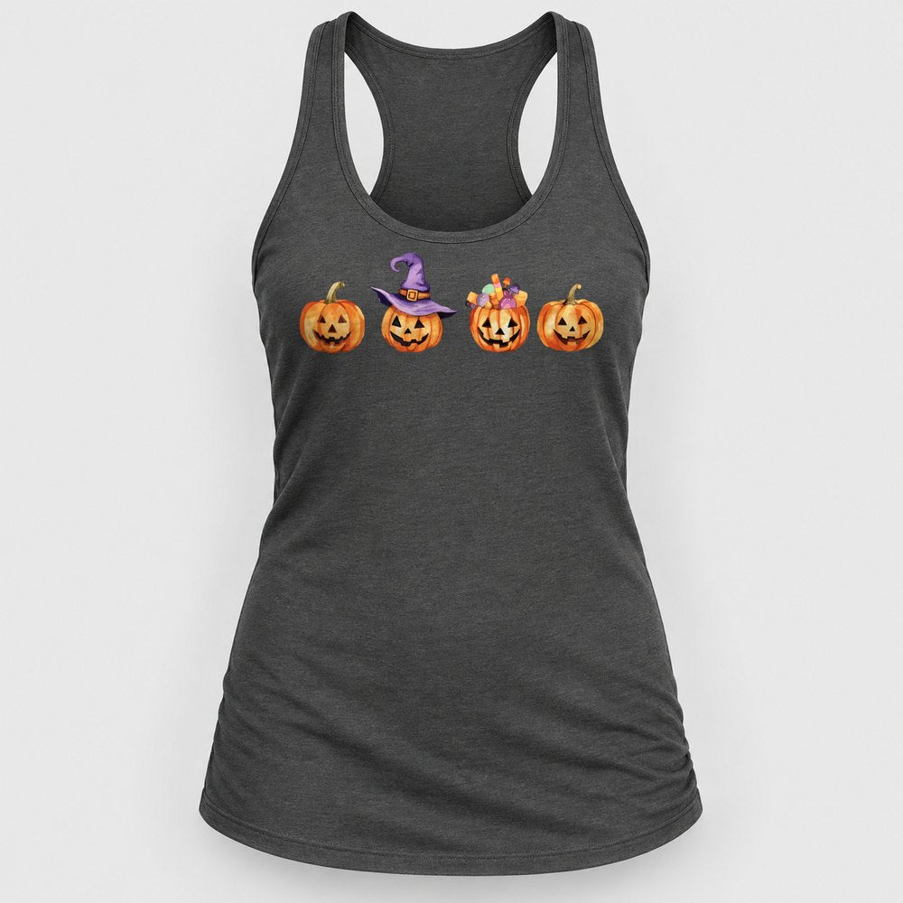 Jack-o-Lantern Row Racerback Tank