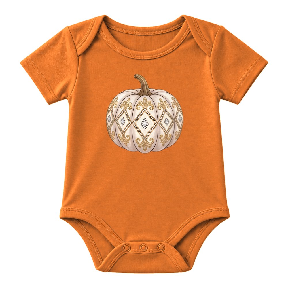 Jeweled White Pumpkin Fall Tee