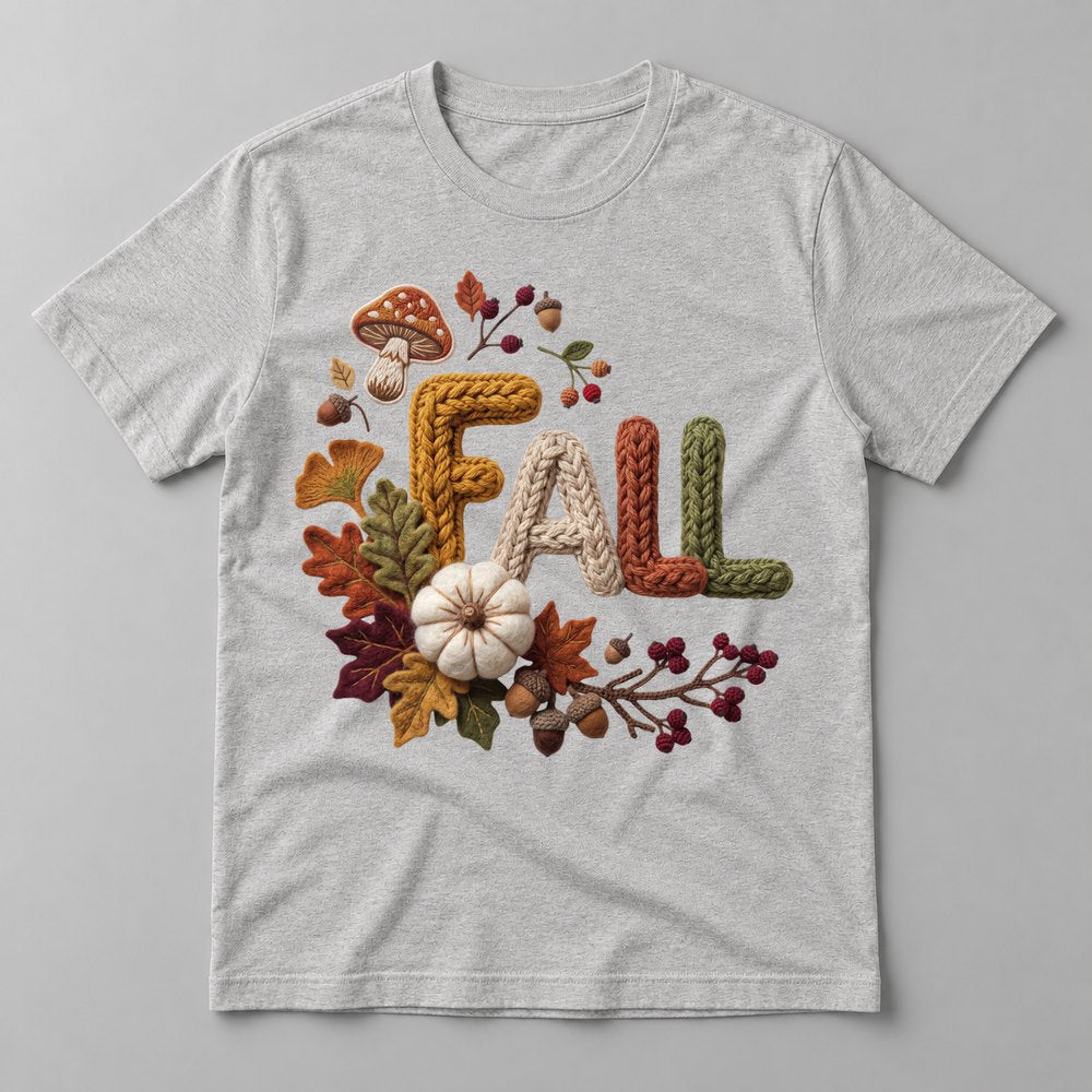 Knit Fall Letters Fall Tee