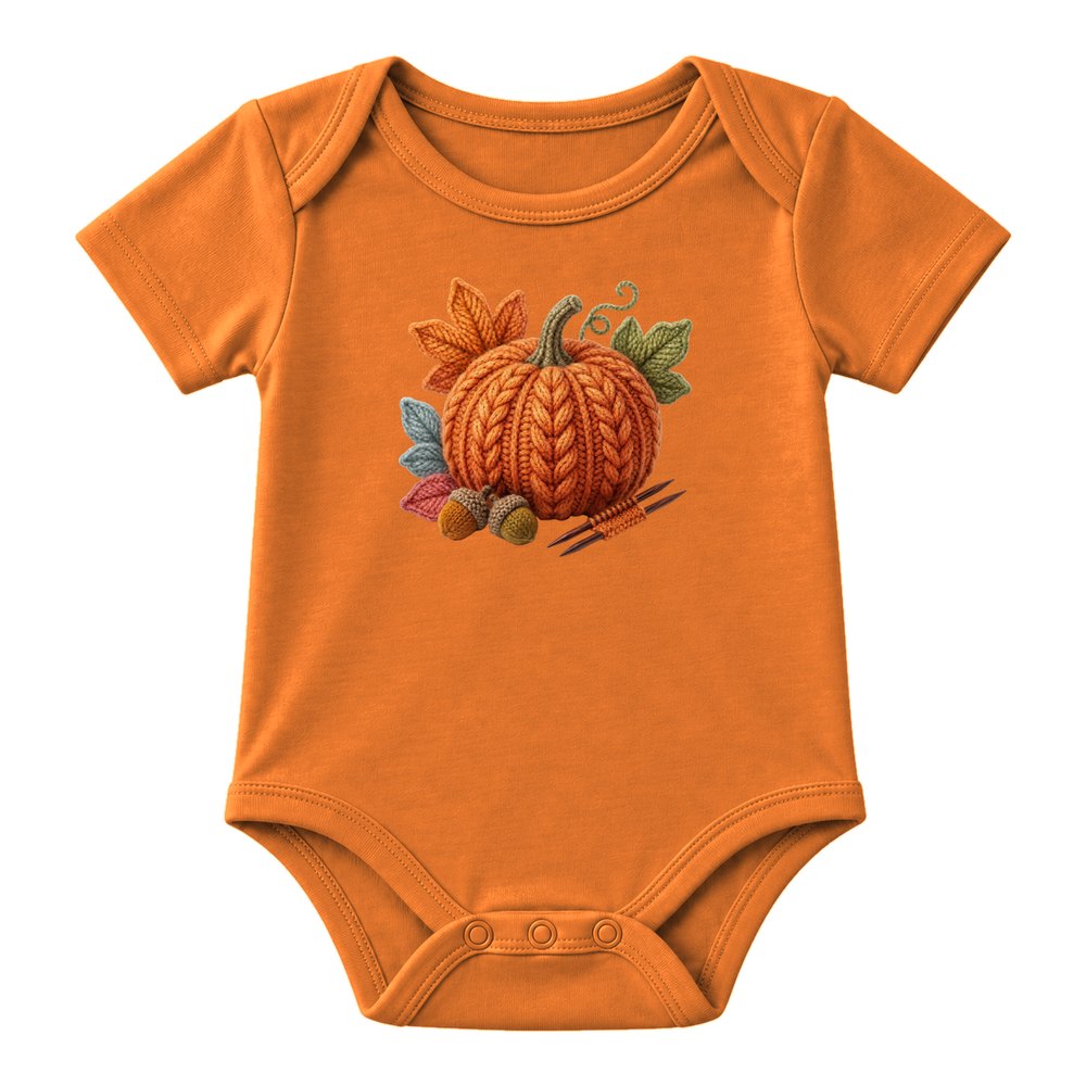 Knit Pumpkin Fall Tee