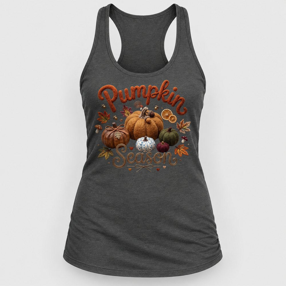 Knit Pumpkin Season Racerback Tank