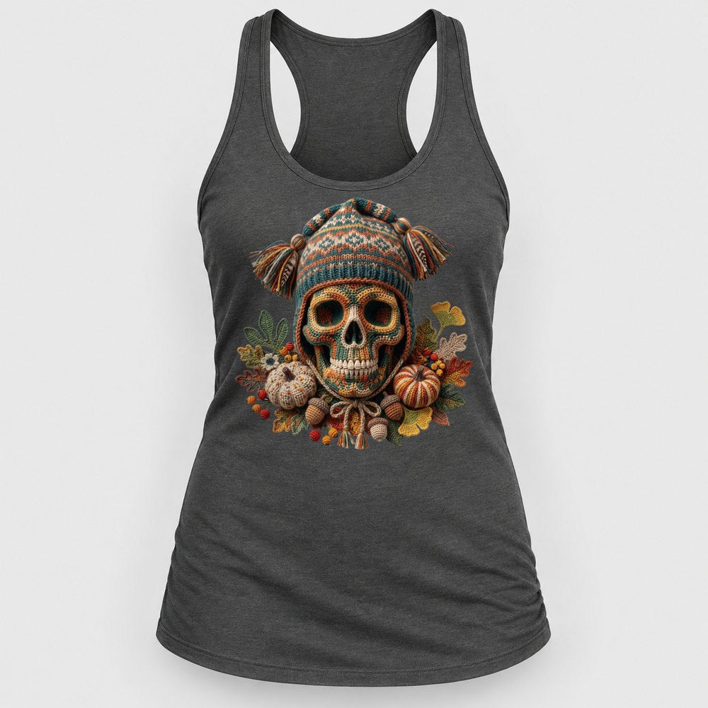 Knit Sugar Skull Racerback Tank