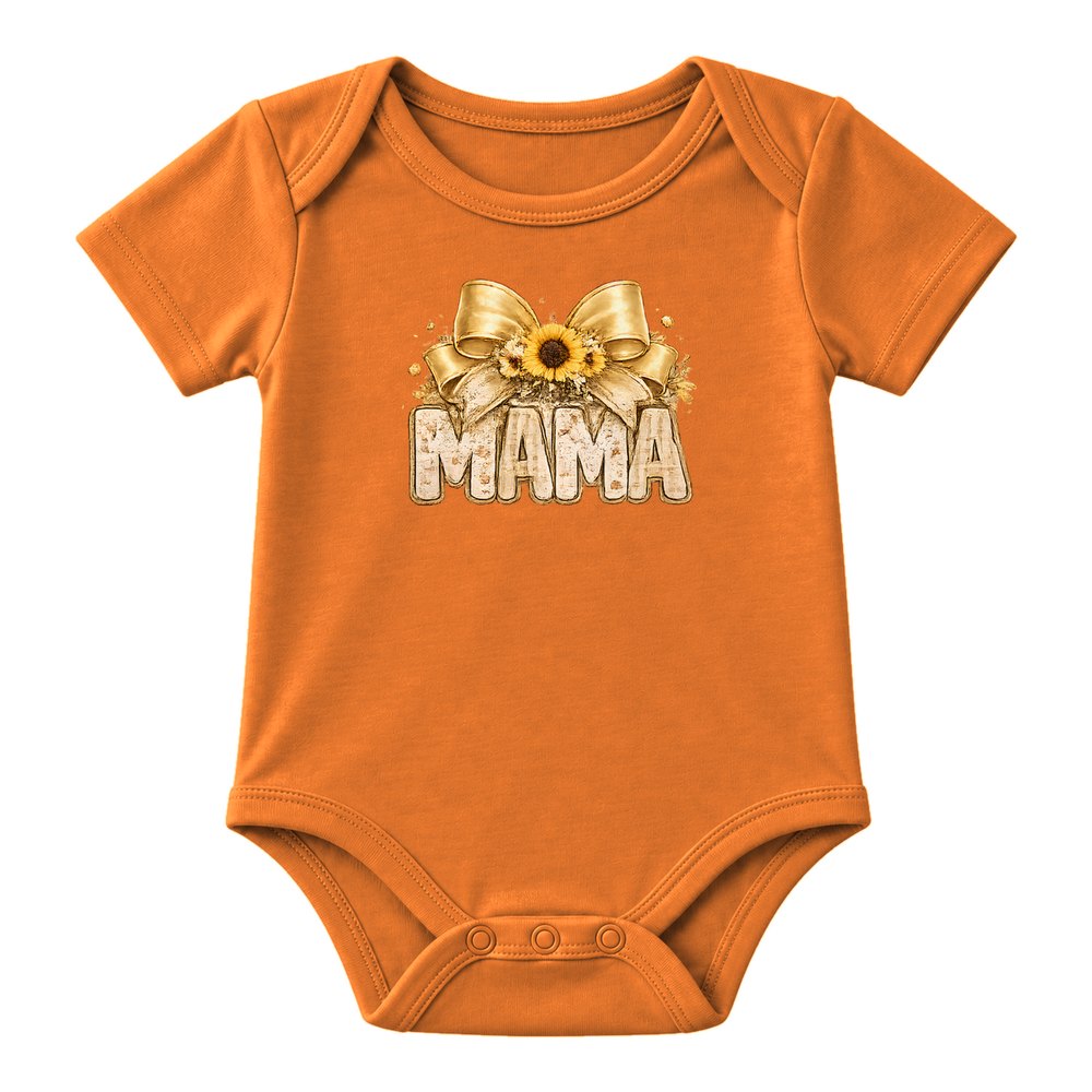 Mama Sunflower Bow Fall Tee