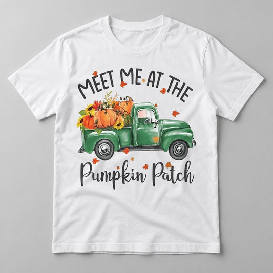 Meet Me at the Pumpkin Patch tee in White