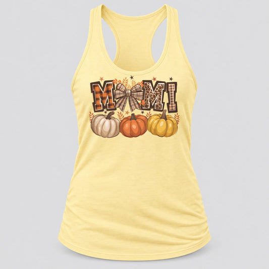 Mimi Fall racerback tank in Banana Cream