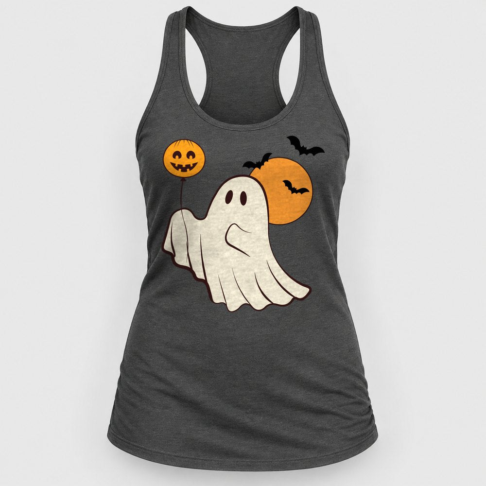 Moonlight Balloon Ghost Racerback Tank