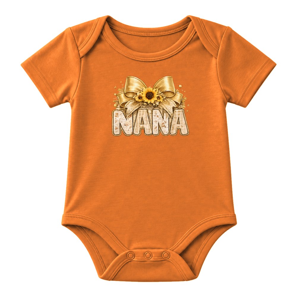 Nana Sunflower Bow Fall Tee