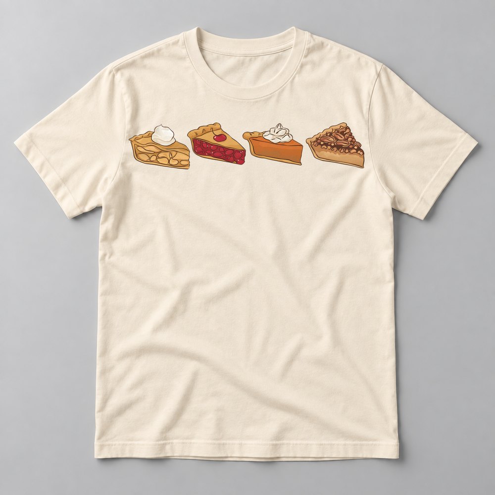 Pie Slices tee in Natural