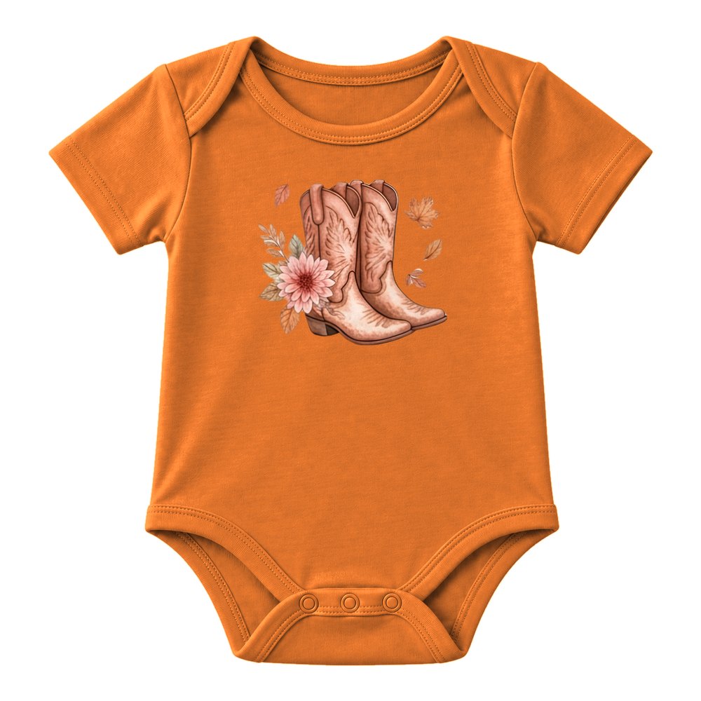 Pink Cowgirl Boots Fall Tee