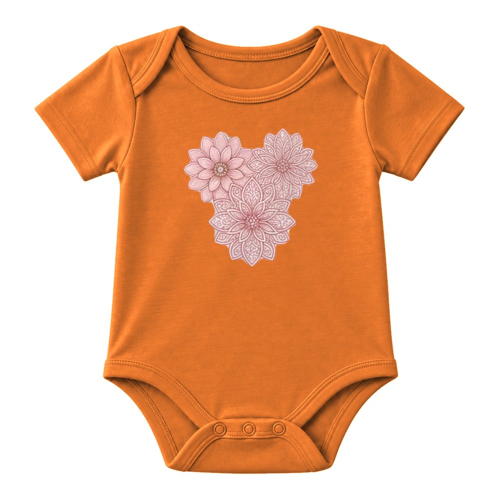 Pink Lace Mandala Heart Fall Tee
