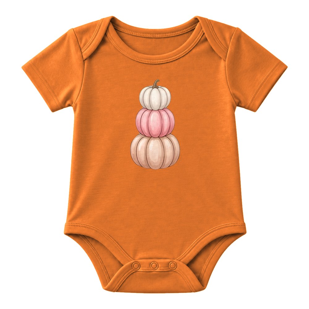 Pink Pumpkin Stack Fall Tee