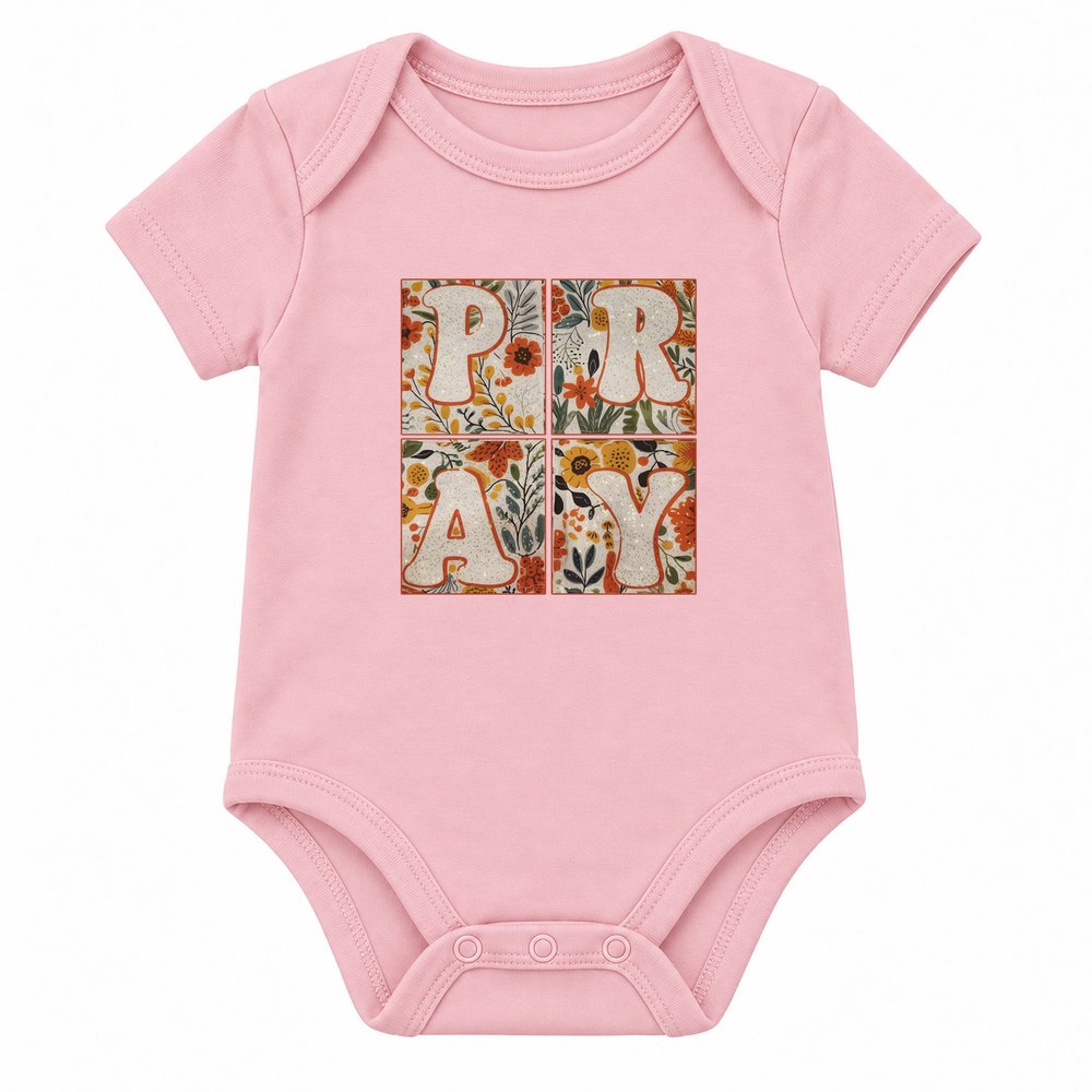 Pray Floral Fall Tee