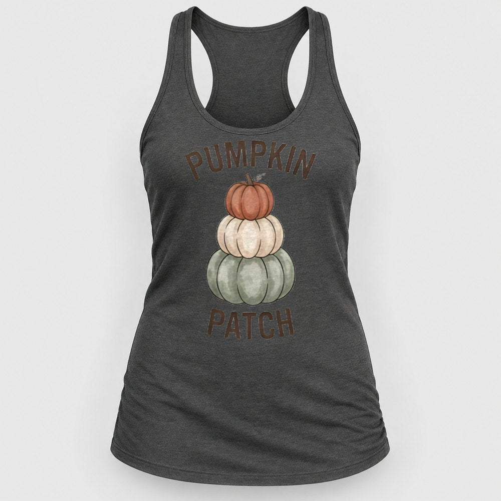 Pumpkin Patch Stack Racerback Tank