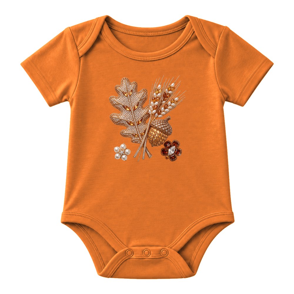 Rhinestone Oak Leaf & Wheat Fall Tee