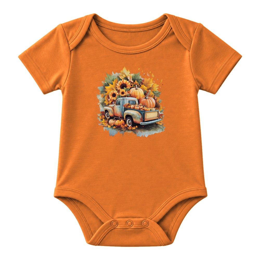 Sunflower Pumpkin Truck Fall Tee