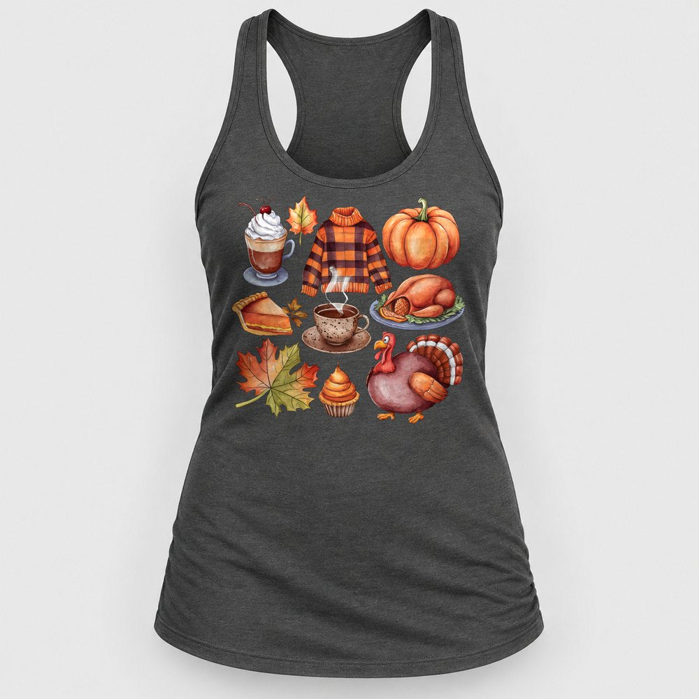 Thanksgiving Favorites Racerback Tank