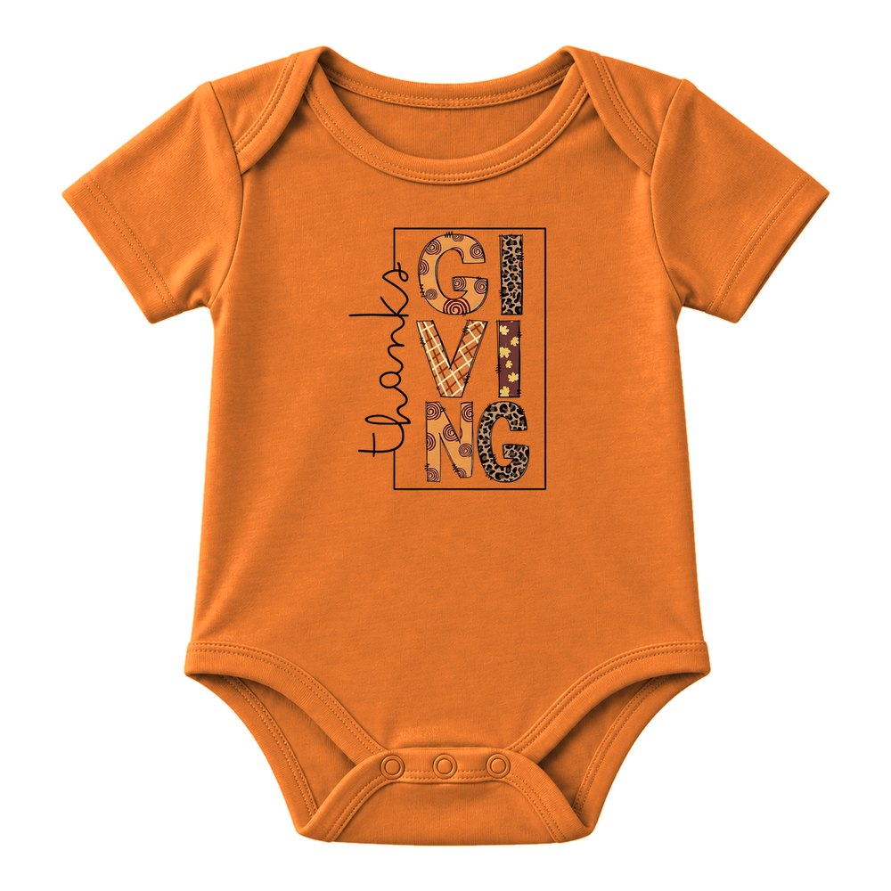 Thanksgiving Patchwork Letters Thanksgiving Tee