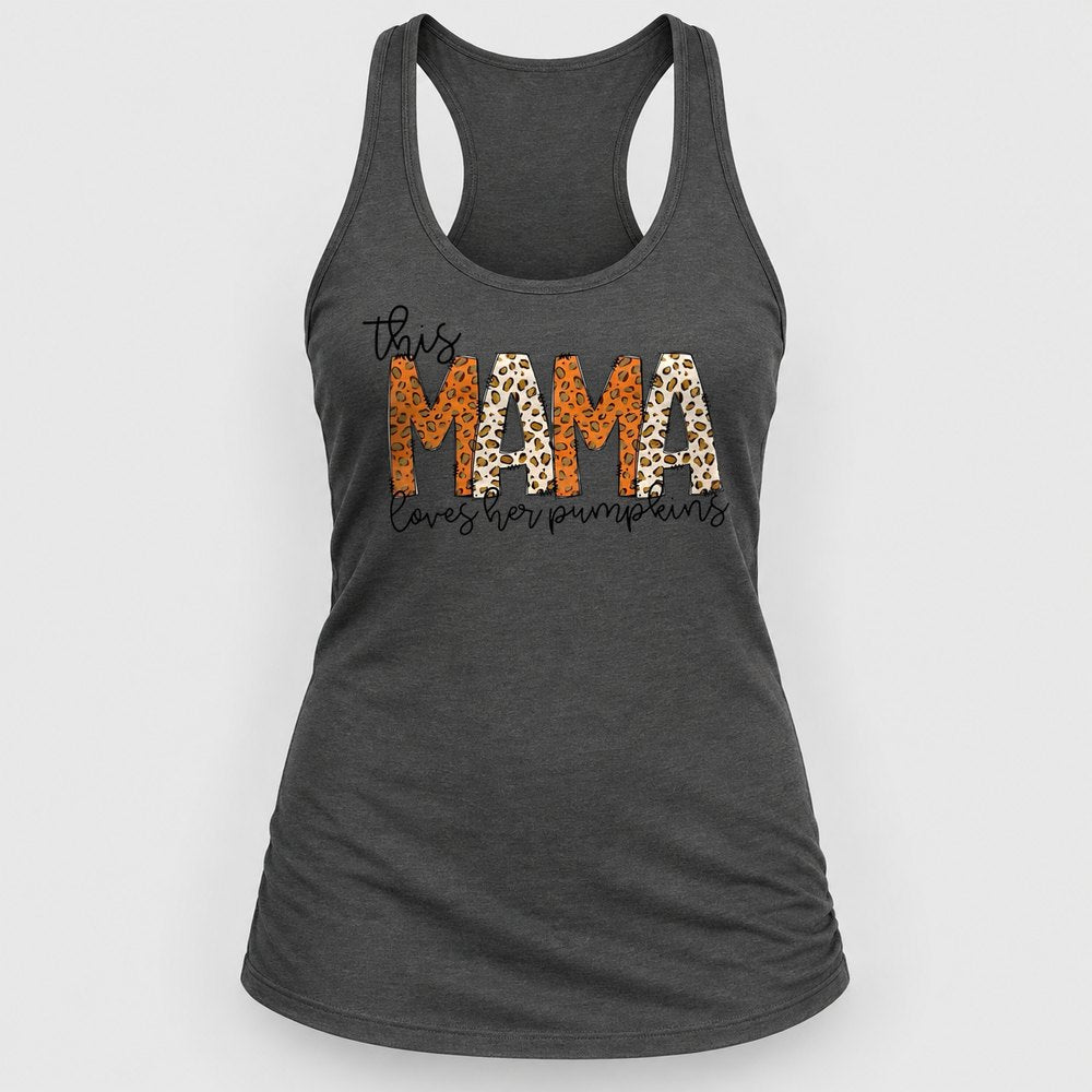 This Mama Loves Her Pumpkins Racerback Tank